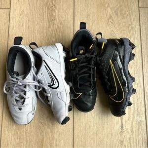 Nike youth size 4 baseball football cleats